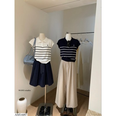 AM14487 ÁO LEN TAY HẾN CỔ POLO HÃNG W.G.W.E