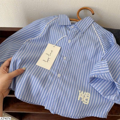 AT9076 ÁO SƠ MI KẺ MIMIYAN BÉ TRAI