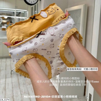 DL3379 SET 5 QUẦN LÓT COTTON HỌA TIẾT MEIYATING