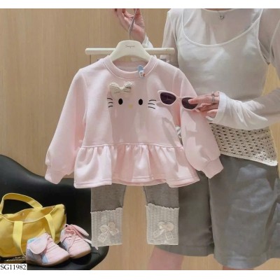SG11982 BỘ NỈ MÈO KITTY BG