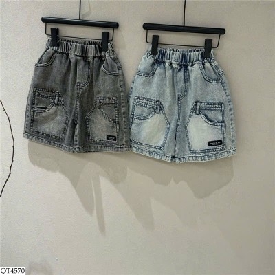 QT4570 QUẦN SHORT JEAN TÚI VIỀN NỔI
