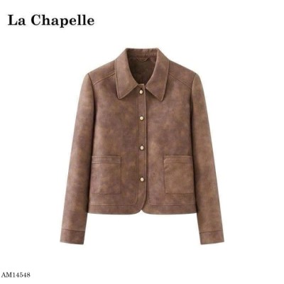 AM14548  ÁO KHOÁC DA LỘN HÃNG LACHAPELLE