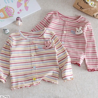 AG7934 ÁO KẺ CHO BÉ GÁI