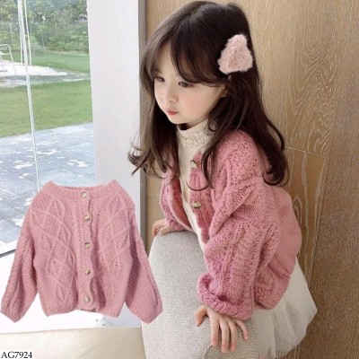 AG7924 ÁO CARDIGAN LEN CHO BÉ GÁI