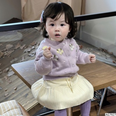 AG7927  ÁO CARDIGAN THÊU HOA CHO BG