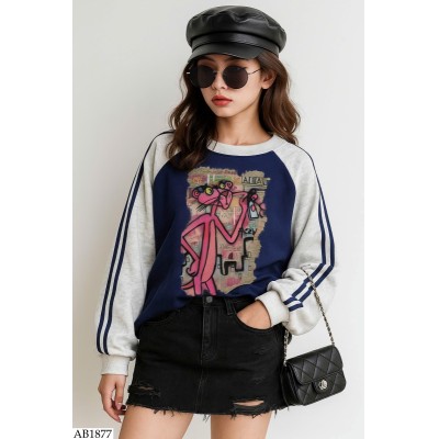 AB1877 ÁO NỈ BÁO HỒNG UNISEX