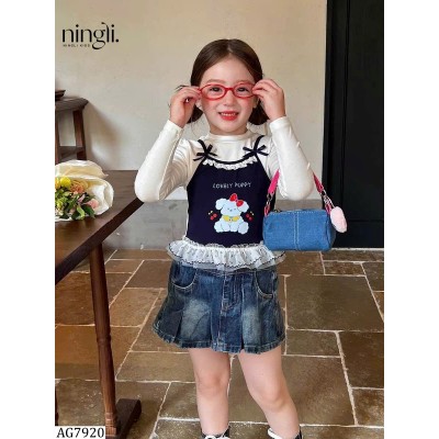 AG7920 ÁO THUN GIẢ 2 MẢNH BG NINGLI