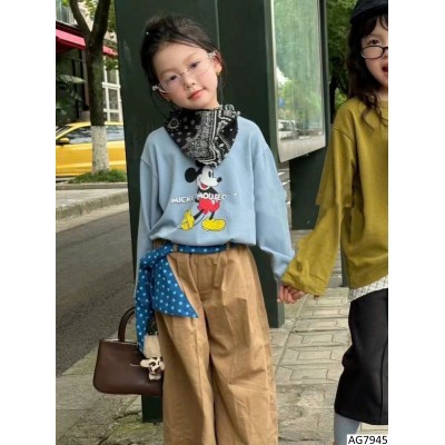 AG7945 ÁO DÀI TAY CHUỘT MICKEY BG