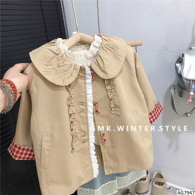 AG7947 ÁO DÀI TAY MIX ÁO KHOÁC CỔ SEN