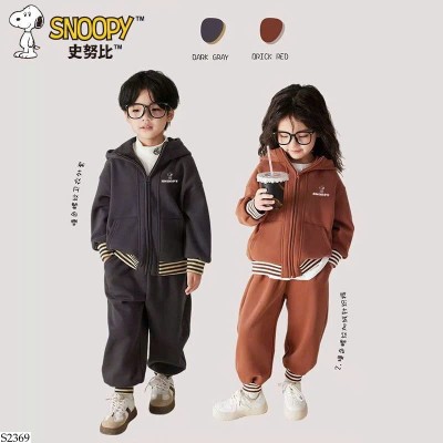 S2369 BỘ NỈ SNOOPY CHO BÉ