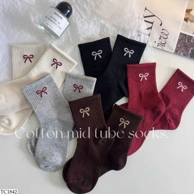 TC1842 SET 5 ĐÔI TẤT NƠ CHO BÉ