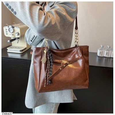 TM6437 TÚI TOTE DA SÁP CỔ ĐIỂN