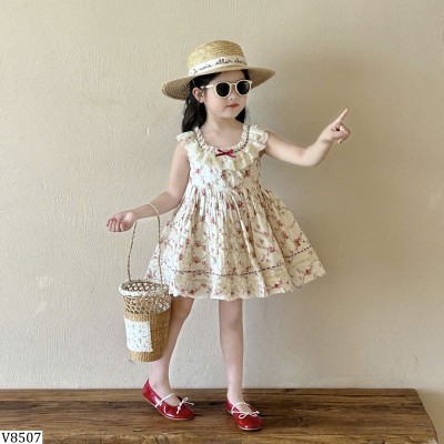 V8507 VÁY HOA TIỂU THƯ CHO BÉ