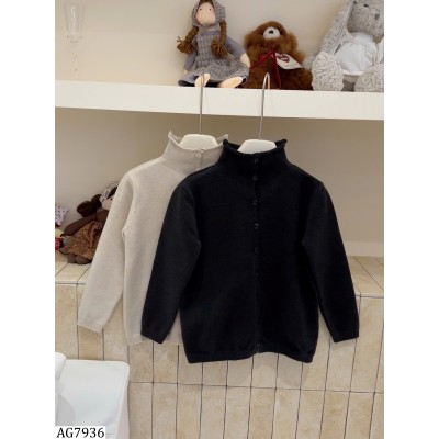 AG7936 ÁO LEN CARDIGAN CỔ CAO