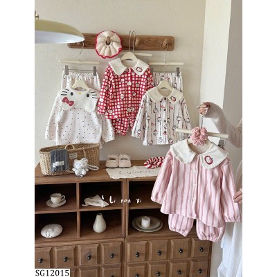 SG12015 SET PIJAMA NỈ HELLO KITTY