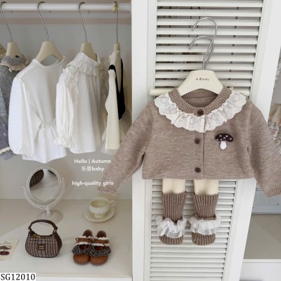 SG12010 SET ÁO LEN CARDIGAN MIX QUẦN LEGGING