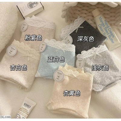 DL3399  SET 3C QUẦN LÓT VIỀN REN CAO CẤP