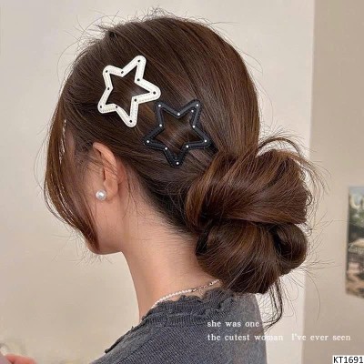 KT1691 SET 12C KẸP TÓC CHẤM BI