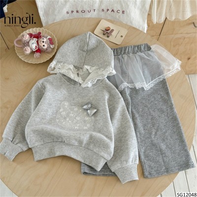 SG12048 SET ÁO HELLO KITTY MIX QUẦN ỐNG SUÔNG BG