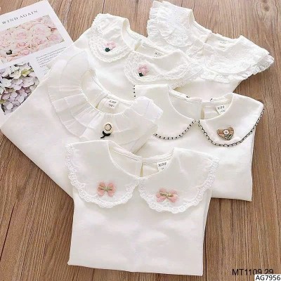 AG7956 ÁO DÀI TAY CỔ BÈO BG