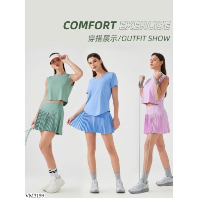 VM3159 VÁY THỂ THAO CẠP CAO NỮ 