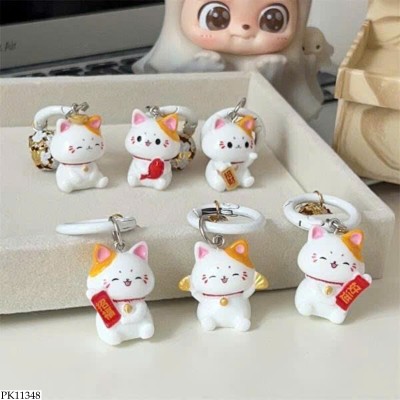 PK11348 SET 6 MÓC KHÓA MÈO CUTE