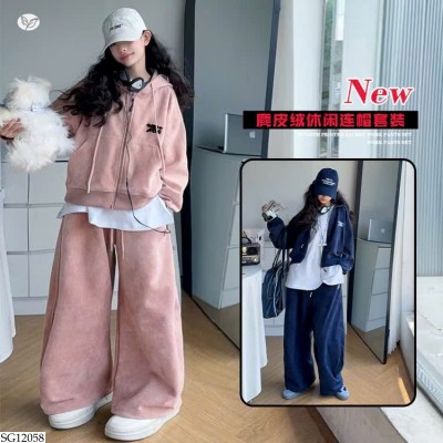 SG12058 BỘ KHOÁC NỈ CHO BÉ GÁI