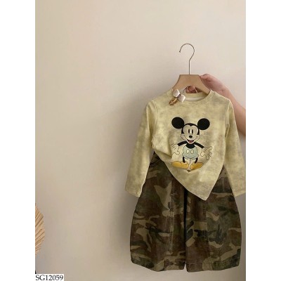 SG12059 SET ÁO MICKEY MIX QUẦN RẰN RI BG