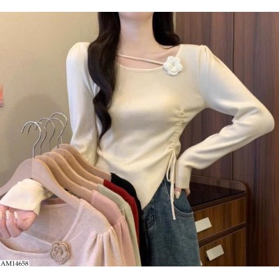 AM14658 ÁO KIỂU CỘT HOA HOT TREND