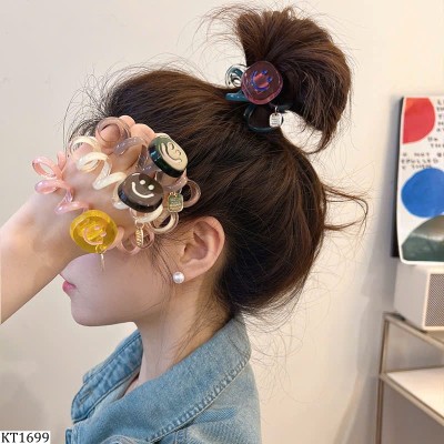 KT1699 SET 5C DÂY BUỘC TÓC LÒ XO