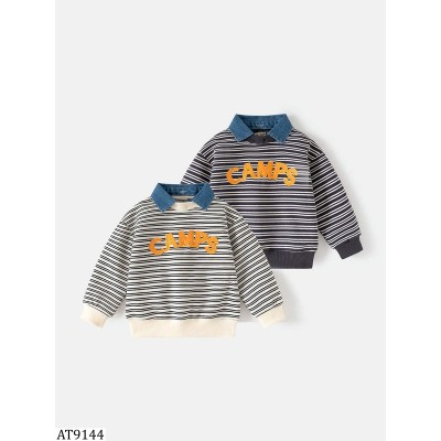 AT9144 ÁO KẺ NGANG CỔ POLO