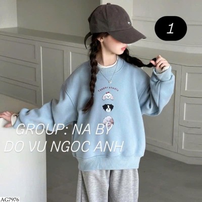 AG7976 Áo nỉ thu đông 