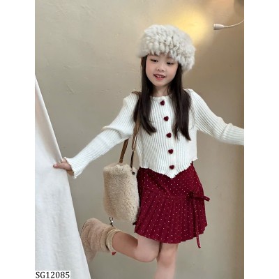 SG12085 SÉT CROPTOP MIX CV ĐỎ