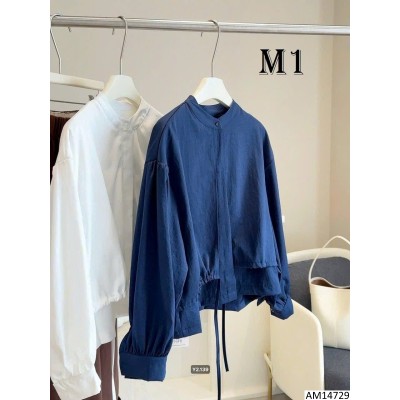 AM14729 ÁO SƠ MI GIẢ 2 LỚP CỔ TÀU ANNA