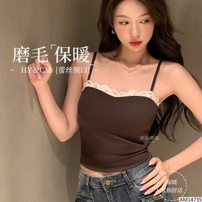 AM14735 ÁO 2 DÂY NỮ KÈM BRA