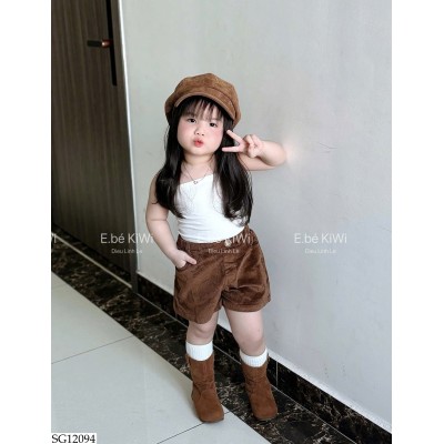 SG12094 SET MŨ NỒI, QUẦN SHORT BG