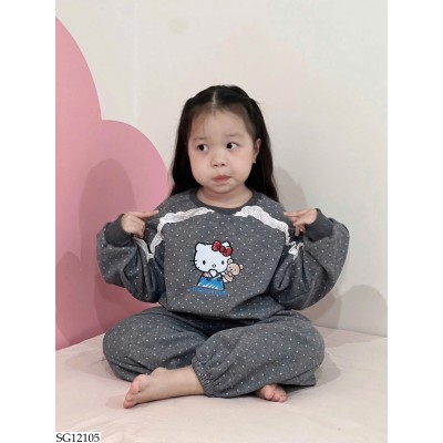 SG12105 BỘ NỈ KITTY CHẤM BI BG
