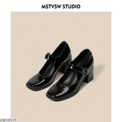 GM10535  GUỐC MARY JANE GÓT VUÔNG