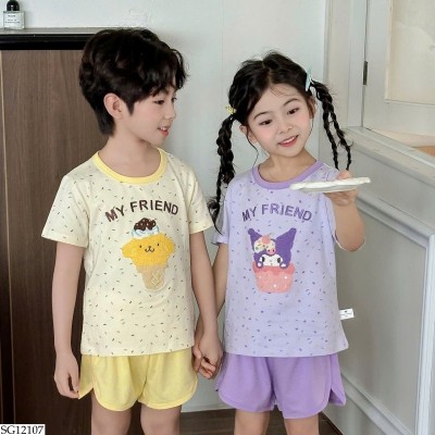 SG12107 BỘ MẶC NHÀ HOẠT HÌNH CHO BÉ