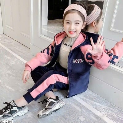 SG12109 BỘ KHOÁC NỈ THỂ THAO BG