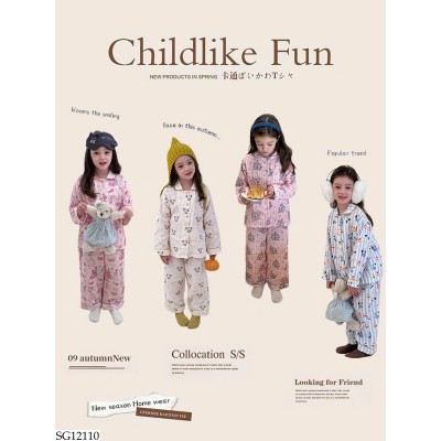 SG12110 BỘ PIJAMA HỌA TIẾT AMBB BG