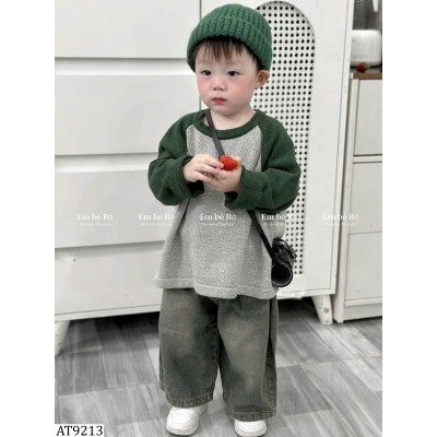 AT9213  ÁO LEN PHỐI MÀU BT