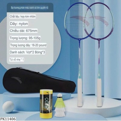 PK11406 BỘ VỢT CẦU LÔNG ANTA