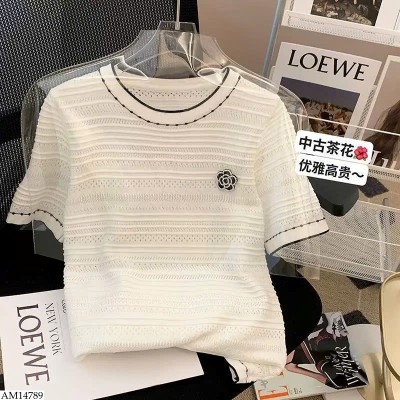 AM14789 ÁO CỘC TAY HOA TRÀ CHO NỮ
