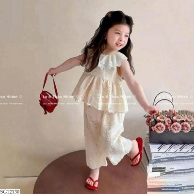 SG12130 BỘ SÁT NÁCH HỌA TIẾT PHỐI REN BG