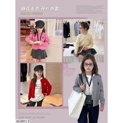 AG8013 ÁO LEN CARDIGAN AMBBKIDS