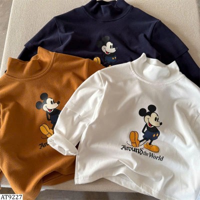 AT9227 ÁO MICKEY CỔ CAO