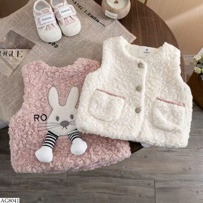 AG8041 ÁO GILE THỎ CHO BÉ GÁI