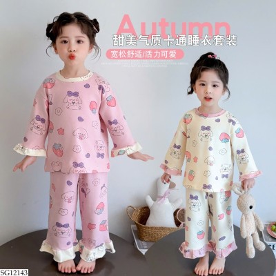 SG12143 BỘ MẶC NHÀ DỄ THƯƠNG CHO BÉ GÁI