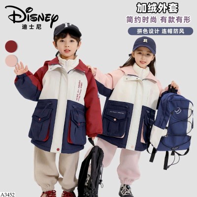 A3452 ÁO KHOÁC LÓT LÔNG DISNEY CHO BÉ